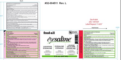 Sterile 8oz Artwork (Sterile Eyesaline Eyewash 8oz Label Artwork)
